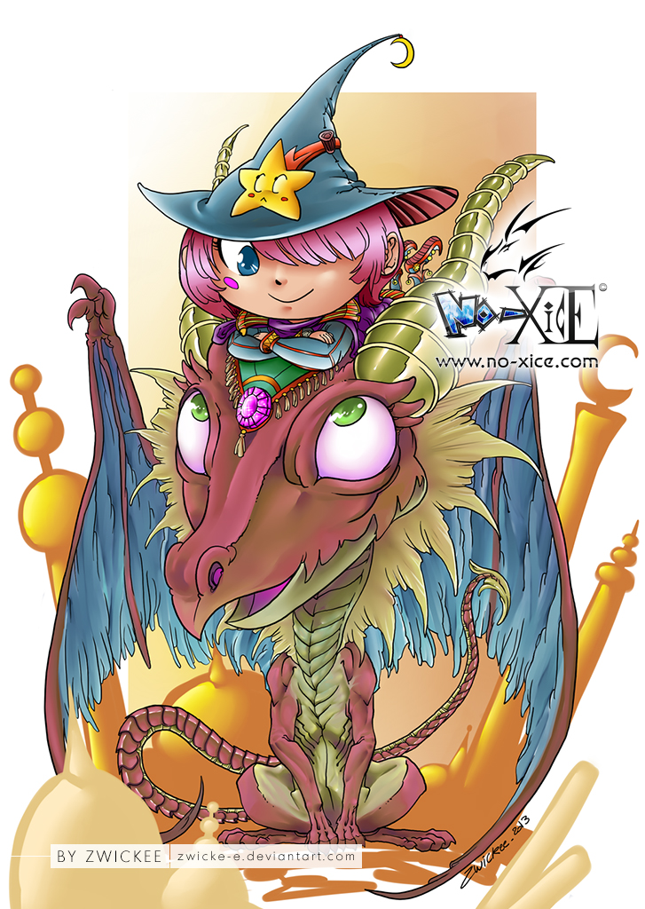 zwickee witch dragoon dessin manga noxice