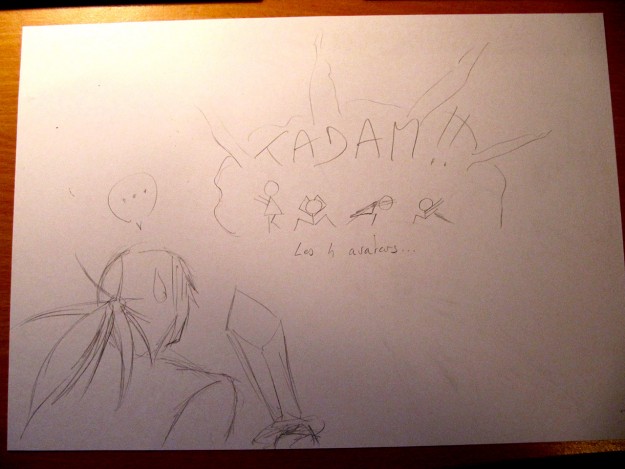 Croquis préparatif d’un artwork (hum…) croquis anamnesis artwork sanlee