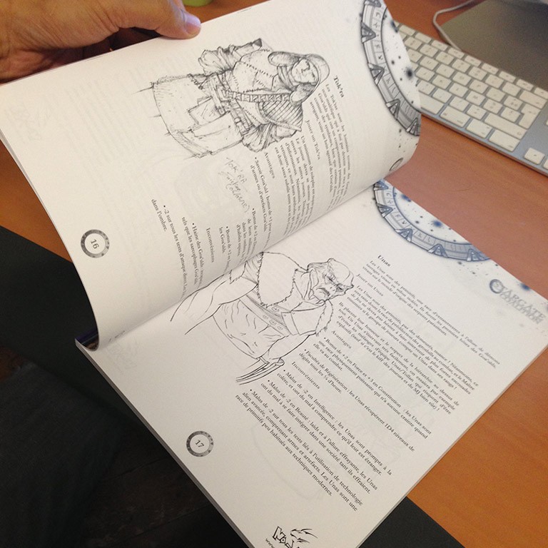 Intérieur manuel papier Stargate Coalition