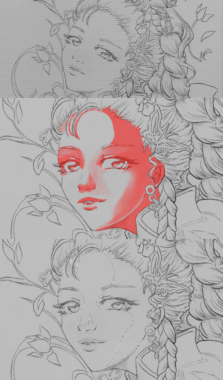 cours dessin trame masque noxice