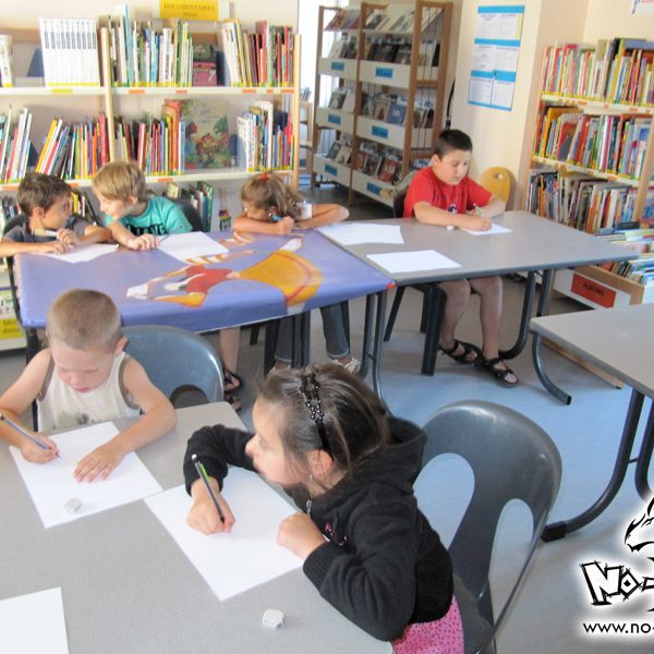 Lire le compte-rendu intégral : <a href="https://www.no-xice.com/album/atelier-manga-chauve-1/">cliquez ici !</a> Atelier de dessin manga à Chauvé par le fanzine No-Xice©