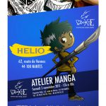 Atelier dessin manga papeterie Nantes Hélio par le fanzine No-Xice©