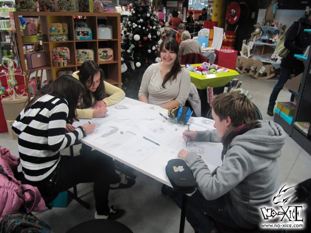 Atelier dessin manga Nantes Hélio par le fanzine No-Xice© Elairin