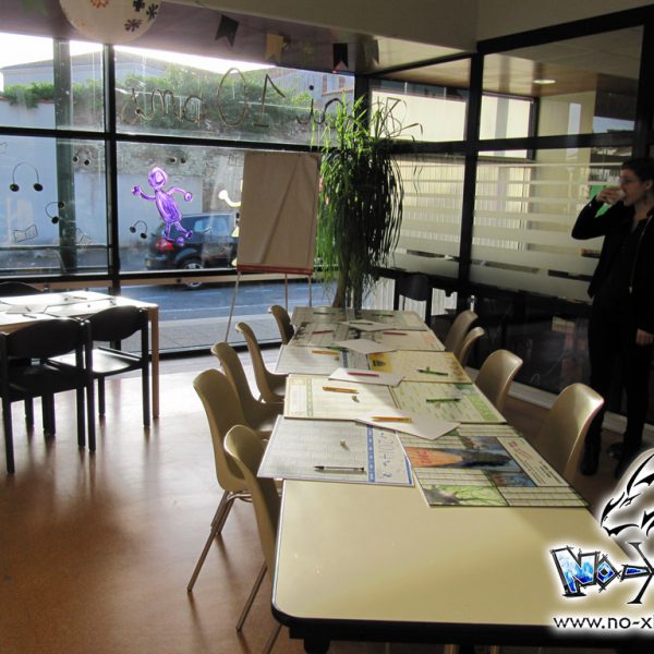 Atelier dessin manga au Loroux-Bottereau en 2014, prestation No-Xice