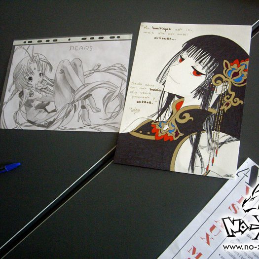 Atelier de dessin manga au festival Street Session au Pouliguen en 2009, par le fanzine No-Xice©