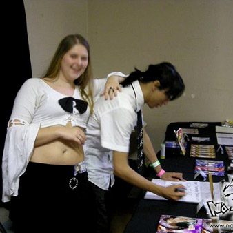 Lire le compte-rendu intégral : <a href="https://www.no-xice.com/album/mangacity-3/">cliquez ici !</a> Convention Mangacity 3 à Rennes en 2007, stand No-Xice©